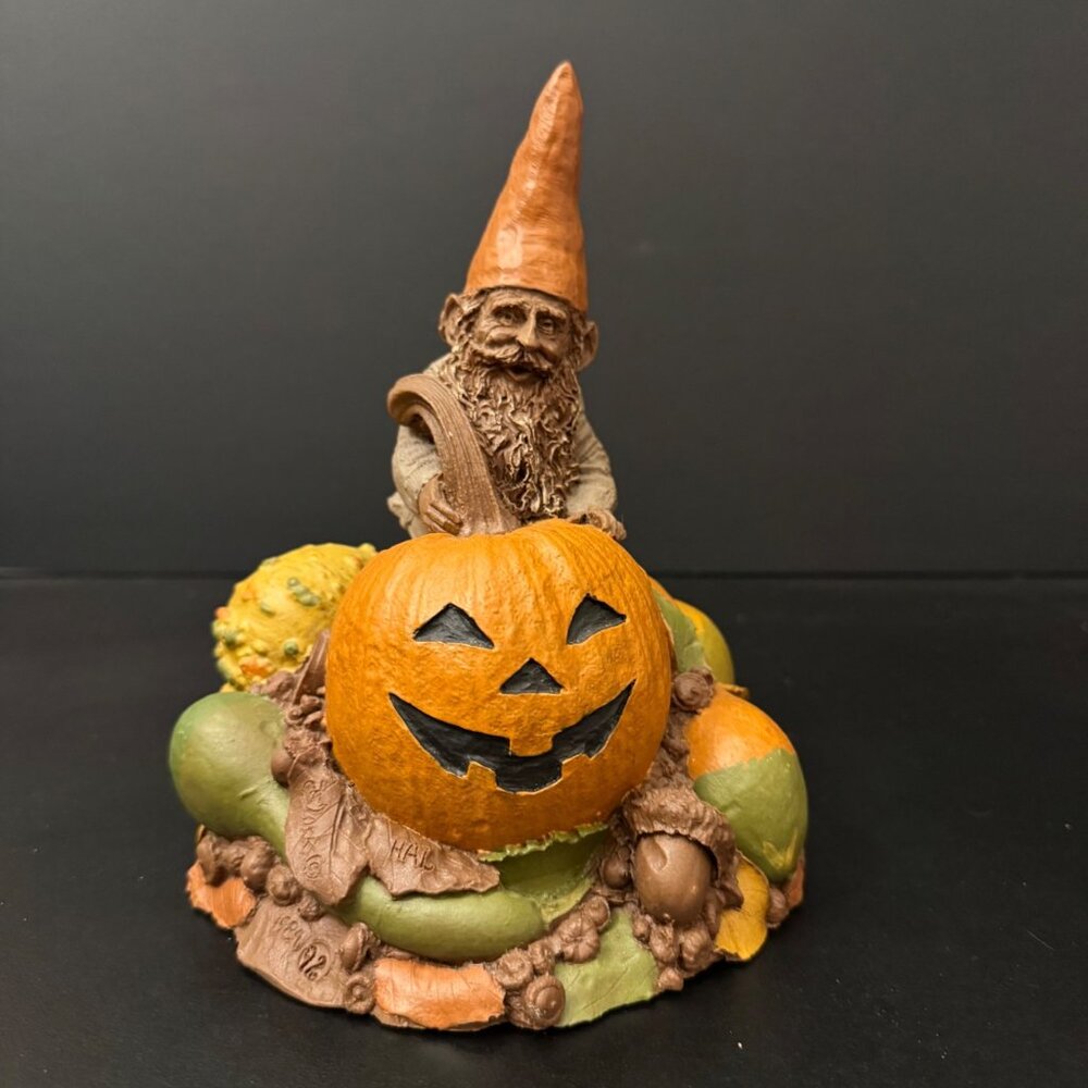 Tom Clark Cairn Studios Hal Gnome Pumpkin Halloween Jack-O-Lantern 1984